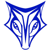 Blue Canina Image - Saxon Wolf Graphic image of Canina in blue
